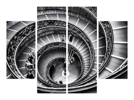 4-piece-canvas-print-stairs-in-the-vatican