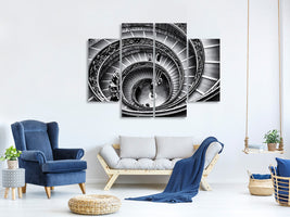 4-piece-canvas-print-stairs-in-the-vatican
