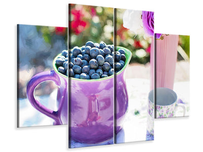 4-piece-canvas-print-sweet-blueberries