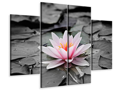 4-piece-canvas-print-the-art-of-water-lily