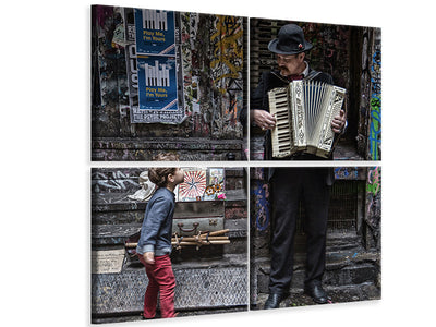 4-piece-canvas-print-the-busker-and-the-boy