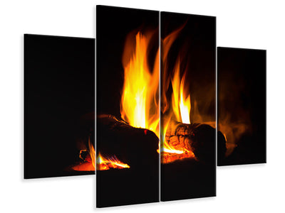 4-piece-canvas-print-the-fireplace