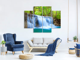 4-piece-canvas-print-waterfall-si-nakharin