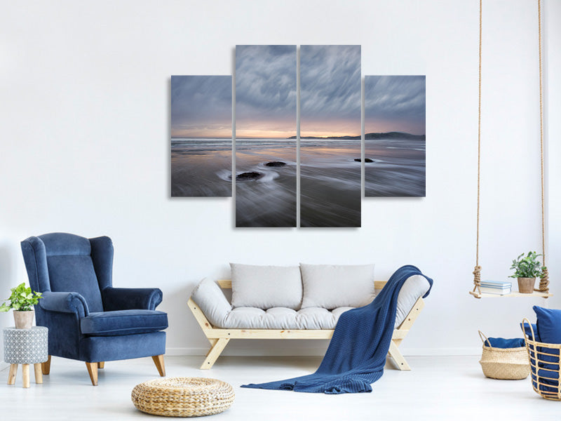 4-piece-canvas-print-windy-dawn-at-koekohe-beach