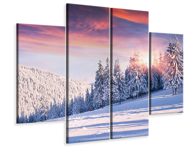 4-piece-canvas-print-winter-landscape