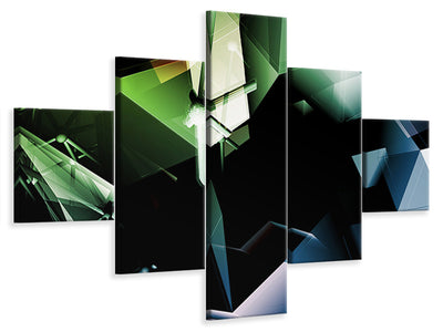 5-piece-canvas-print-3d-polygon