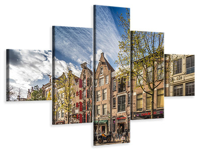 5-piece-canvas-print-at-the-canal