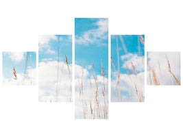 5-piece-canvas-print-blades-of-grass-in-the-sky