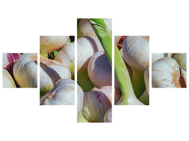 5-piece-canvas-print-fresh-garlic