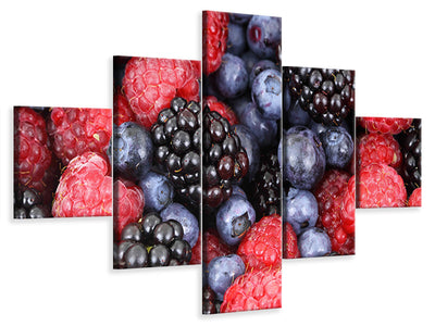 5-piece-canvas-print-fruity-berries