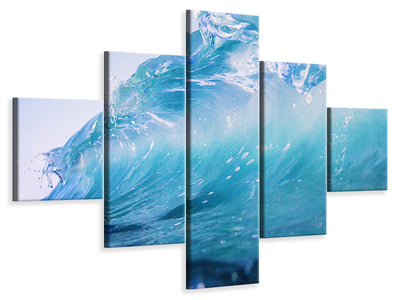 5-piece-canvas-print-glass-wave