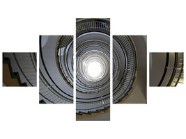 5-piece-canvas-print-high-spiral-staircase