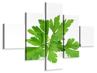 5-piece-canvas-print-leaves-of-parsley