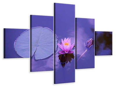 5-piece-canvas-print-lotus-flower