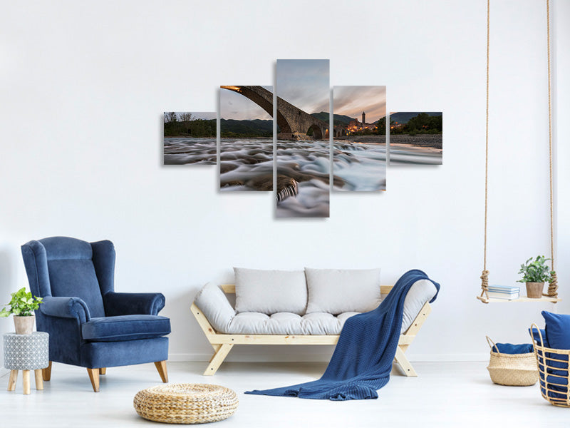 5-piece-canvas-print-old-bridge