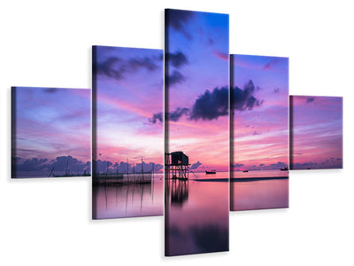 5-piece-canvas-print-quiet-sunrise
