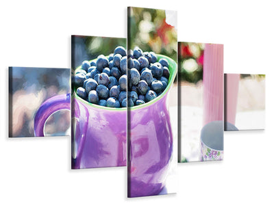 5-piece-canvas-print-sweet-blueberries