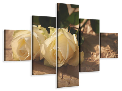 5-piece-canvas-print-the-purity-of-the-roses