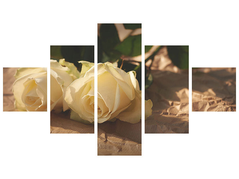 5-piece-canvas-print-the-purity-of-the-roses