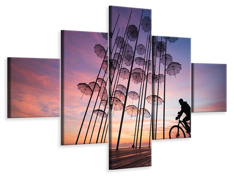 5-piece-canvas-print-umbrellas