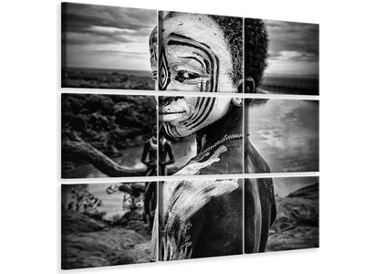 9-piece-canvas-print-a-boy-of-the-karo-tribe-omo-valley