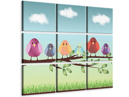 9-piece-canvas-print-all-birds-are-already-there