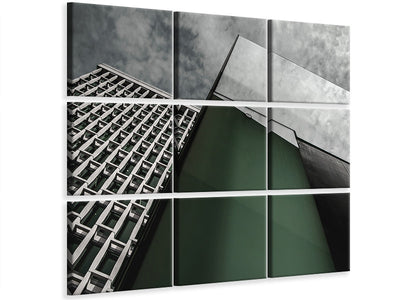 9-piece-canvas-print-green-panel