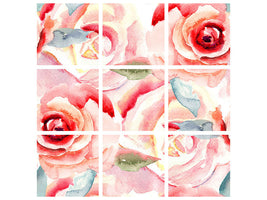 9-piece-canvas-print-painting-rose
