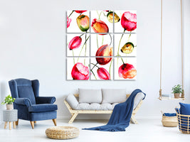 9-piece-canvas-print-painting-the-tulips