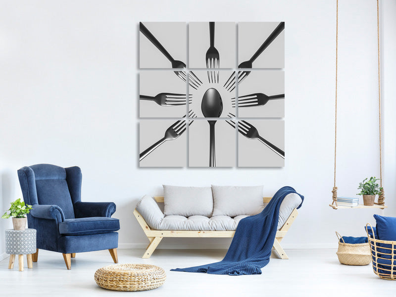 9-piece-canvas-print-spoon-and-forks