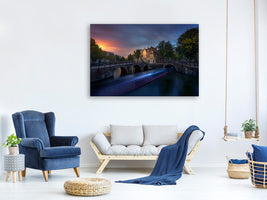 canvas-print-amsterdam-sunset