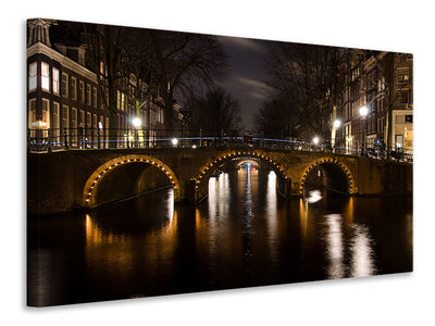 canvas-print-at-night-in-amsterdam