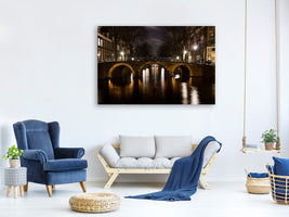 canvas-print-at-night-in-amsterdam