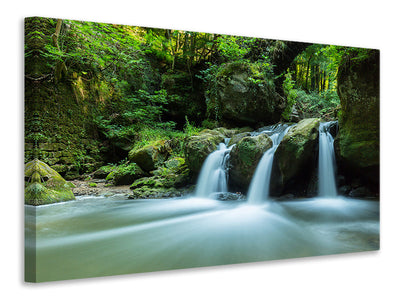 canvas-print-falling-water-in-the-wood