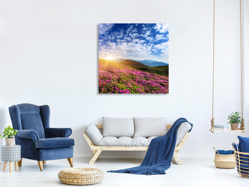 canvas-print-flowery-mountain-landscape