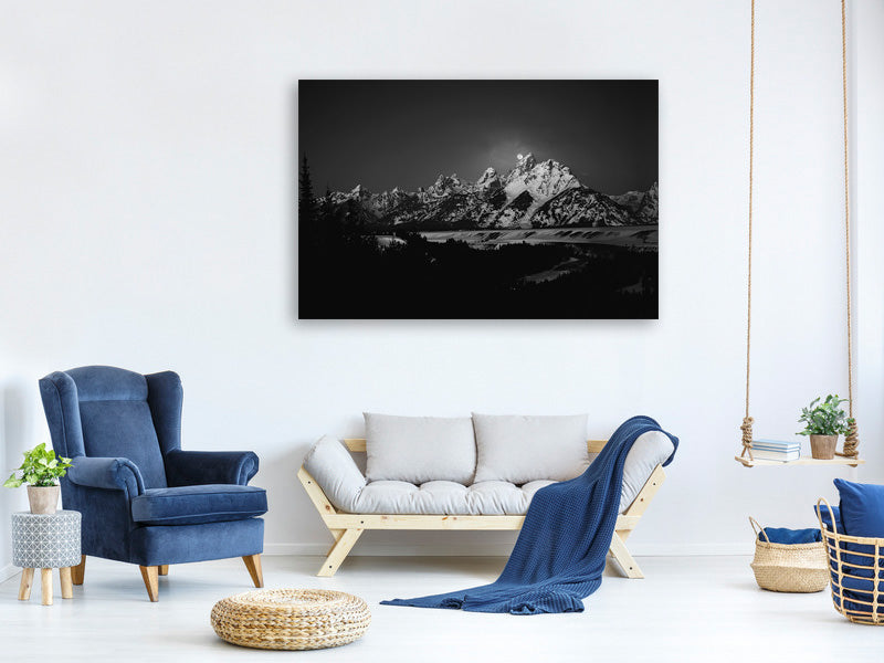 canvas-print-full-moon-sets-in-the-teton-mountain-range