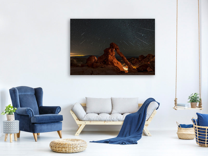 canvas-print-geminid-meteor-shower-above-the-elephant-rock