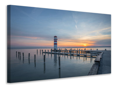 canvas-print-lighthouse-in-the-sunset
