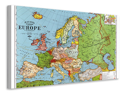 canvas-print-map-europe