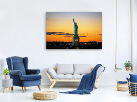 canvas-print-statue-of-liberty-in-the-evening-light