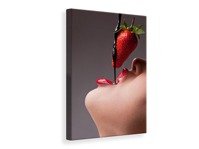 canvas-print-strawberry-kiss