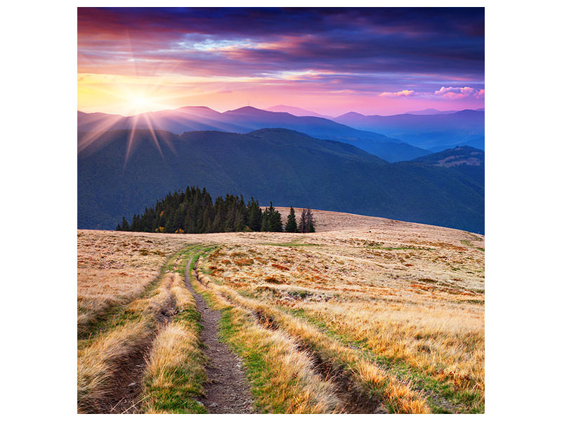 canvas-print-sunset-in-the-mountain-scenery