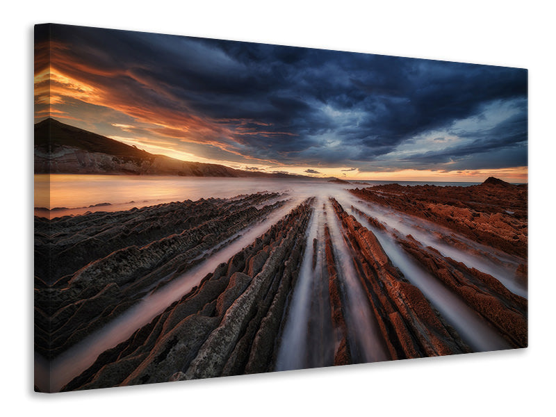 canvas-print-zumaia-flysch-vi