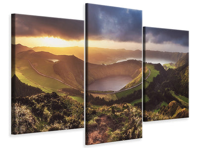 modern-3-piece-canvas-print-azores-sete-cidades-sunset-panorama