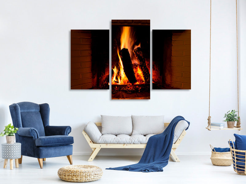 modern-3-piece-canvas-print-fire-in-the-chimney