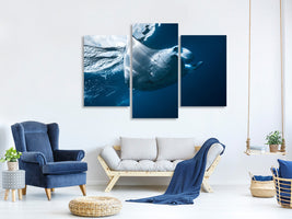 modern-3-piece-canvas-print-flying-manta-ray