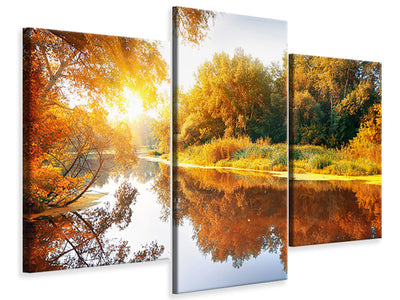 modern-3-piece-canvas-print-forest-reflection-in-water