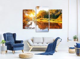 modern-3-piece-canvas-print-forest-reflection-in-water