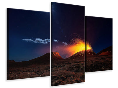 modern-3-piece-canvas-print-lava-flow-with-the-moon