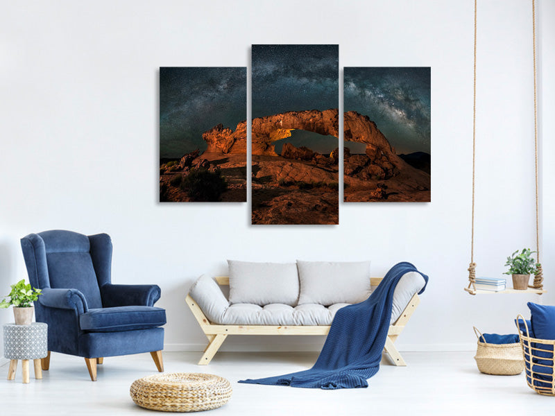 modern-3-piece-canvas-print-milky-way-over-the-sunset-arch